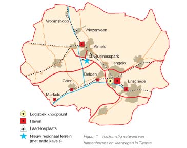 Twente wil meer vervoer over water
