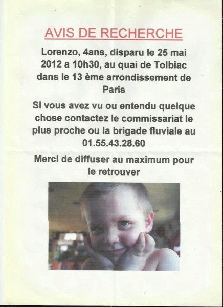 Schipperskind in Parijs vermist