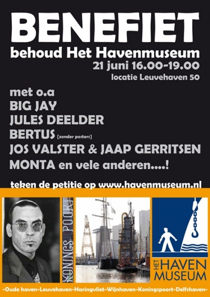 Poster Benefiet voor het Havenmuseum