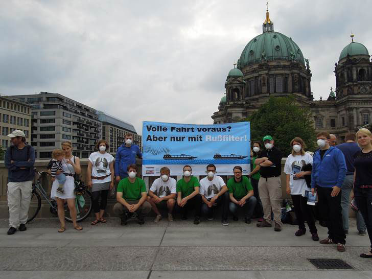 Duitse milieuactivisten eisen roetfilters op schepen