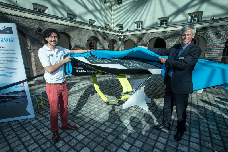 Solar Boat TU Delft naar museum
