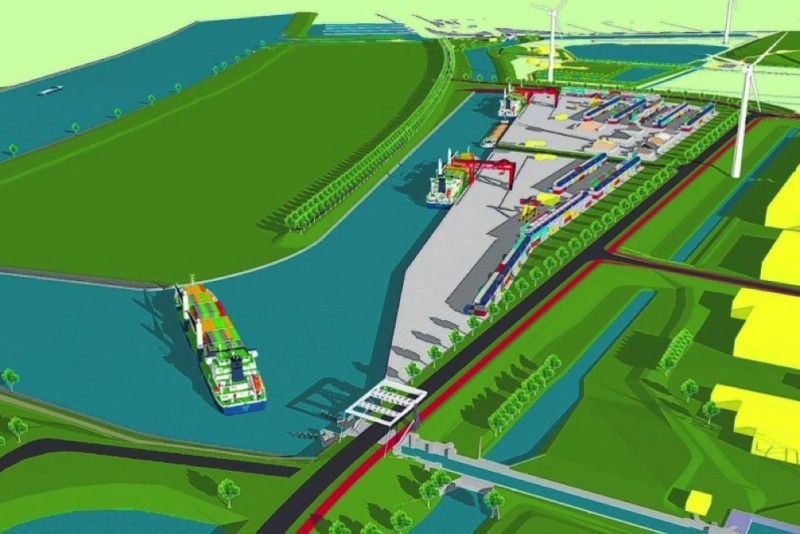 Waalwijk krijgt buitendijkse containerhaven