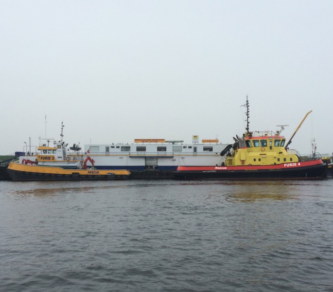 PA-7 nieuwe blusboot BST in Zeeuwse wateren