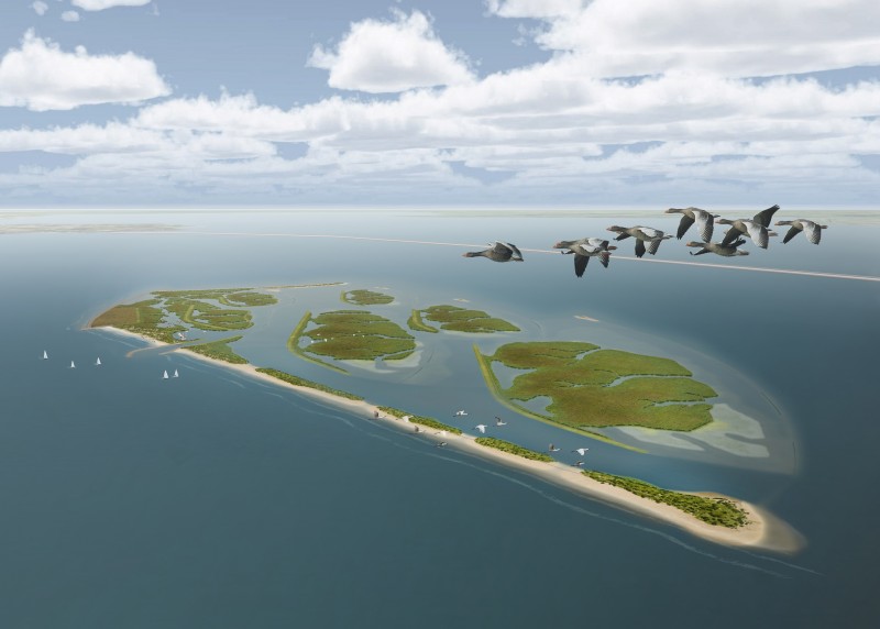 Boskalis levert eerste eiland Marker Wadden in 2020 op