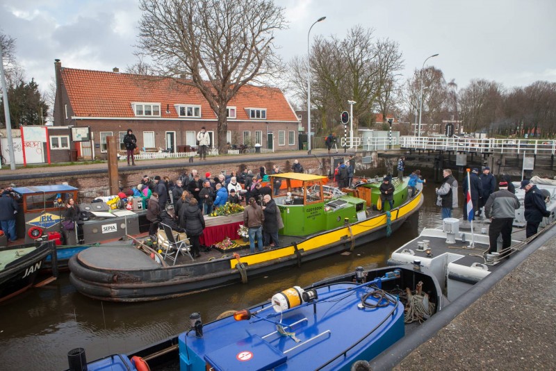 Uitvaart Amsterdamse sleepbootschipper Willem Bos