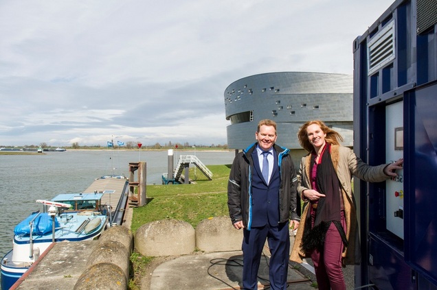 Mobiele walstroom op biogas in Nijmegen