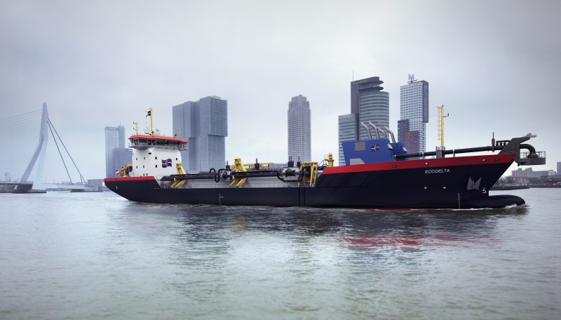 LNG-baggerschip voor Rotterdamse haven