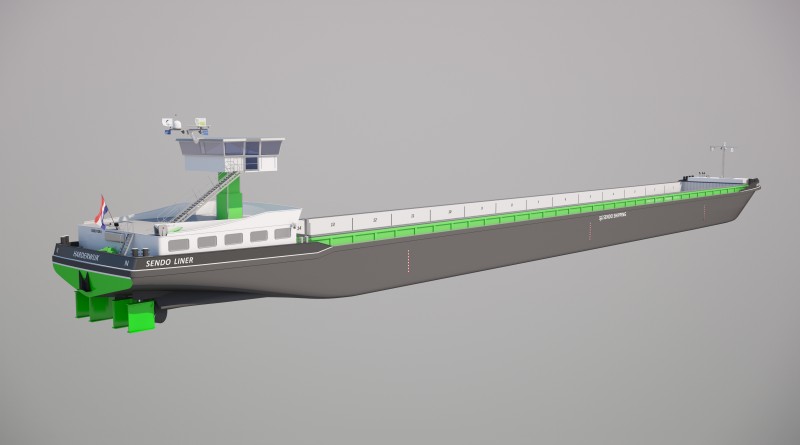 40% zuiniger, Sendo Shipping ontwikkelt toekomstbestendig containerschip