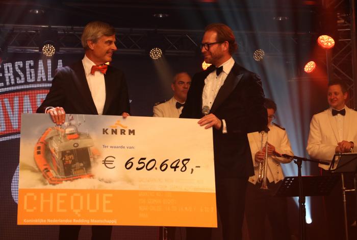 Record opbrengst 13e editie Reddersgala: 650.648 euro voor KNRM