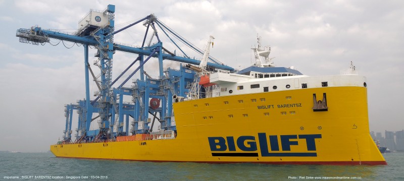 BigLift Barentsz transporteert containerkranen