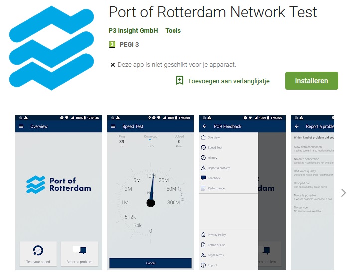 Gezocht: Android gebruikers om 4G netwerken in Rotterdamse haven te testen