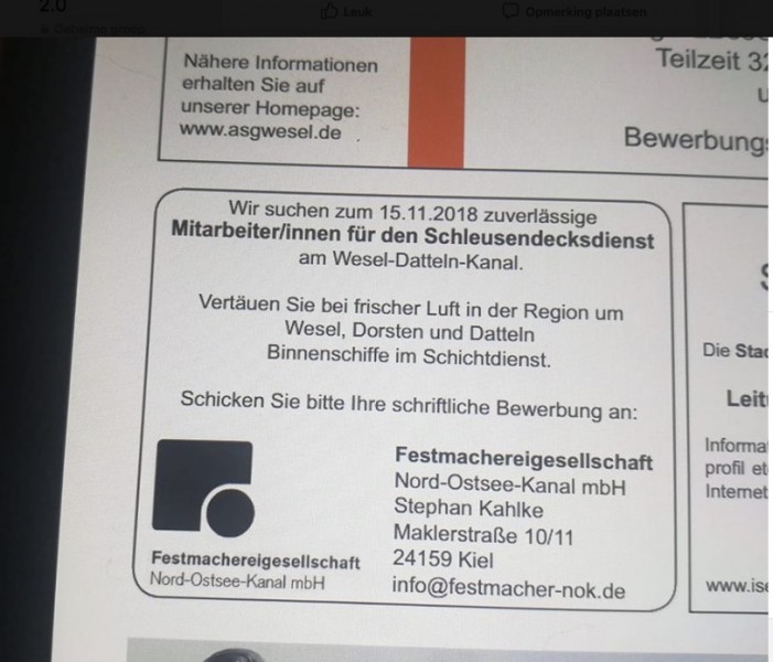 Bedrijf uit Kiel gaat Festmachers leveren voor WDK-sluizen