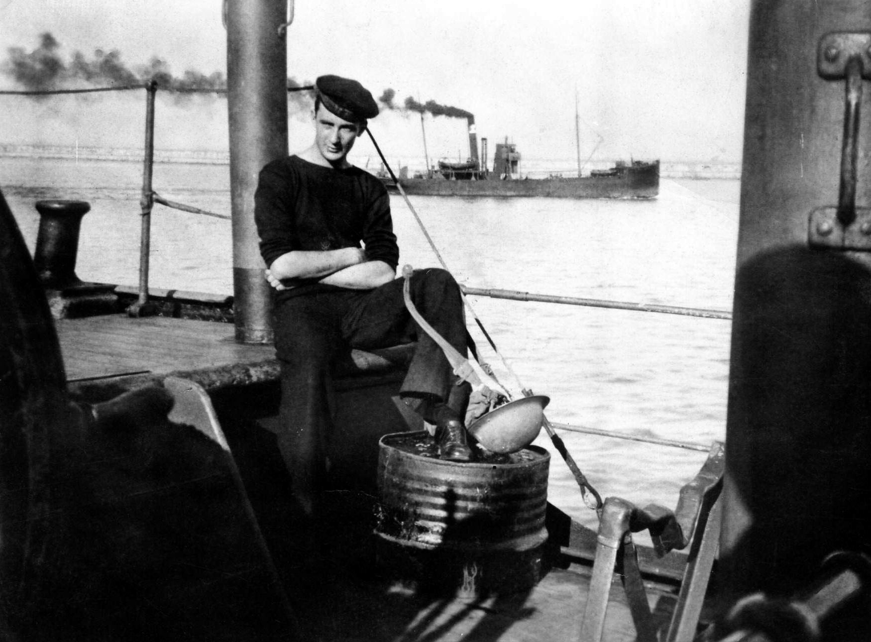 Een Nederlandse zeeman in Holyhead (1940)
