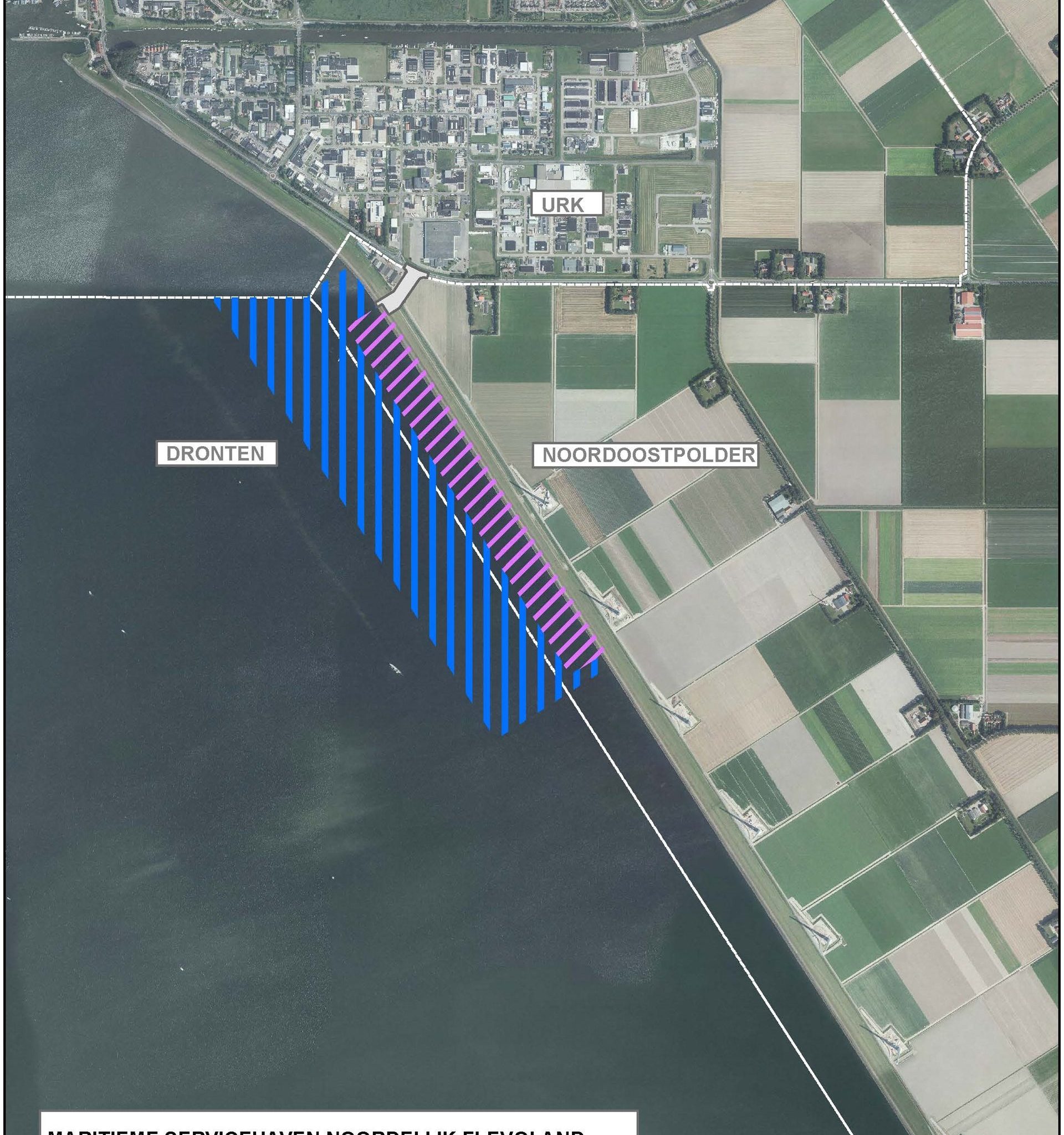 Al met al zal de Maritieme Servicehaven in de plannen van Provincie Flevoland een omvang hebben van 10 hectare. (Foto Flevoland)