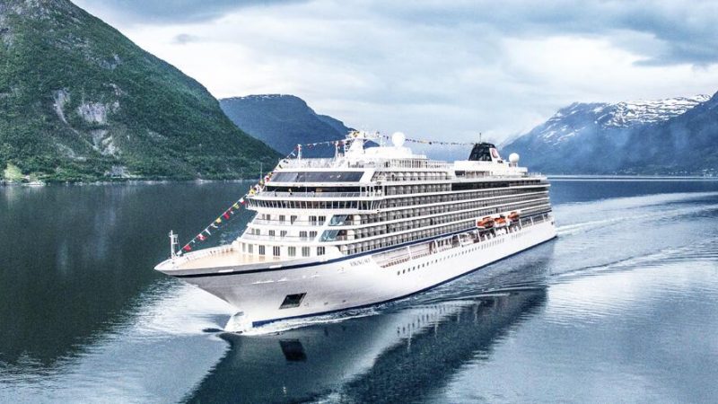 De Viking Venus voor 930 gasten die begin 2021 in gebruik genomen wordt (artist impression: Viking Ocean Cruises)