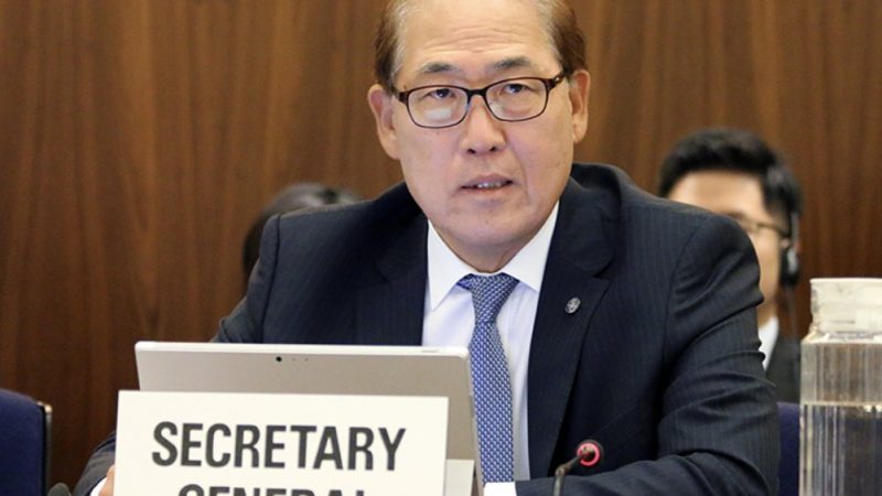 Secretaris-generaal Kitack Lim van de IMO: ‘We zijn in deze situatie nu boven het kookpunt gekomen.’ (Foto IMO)
