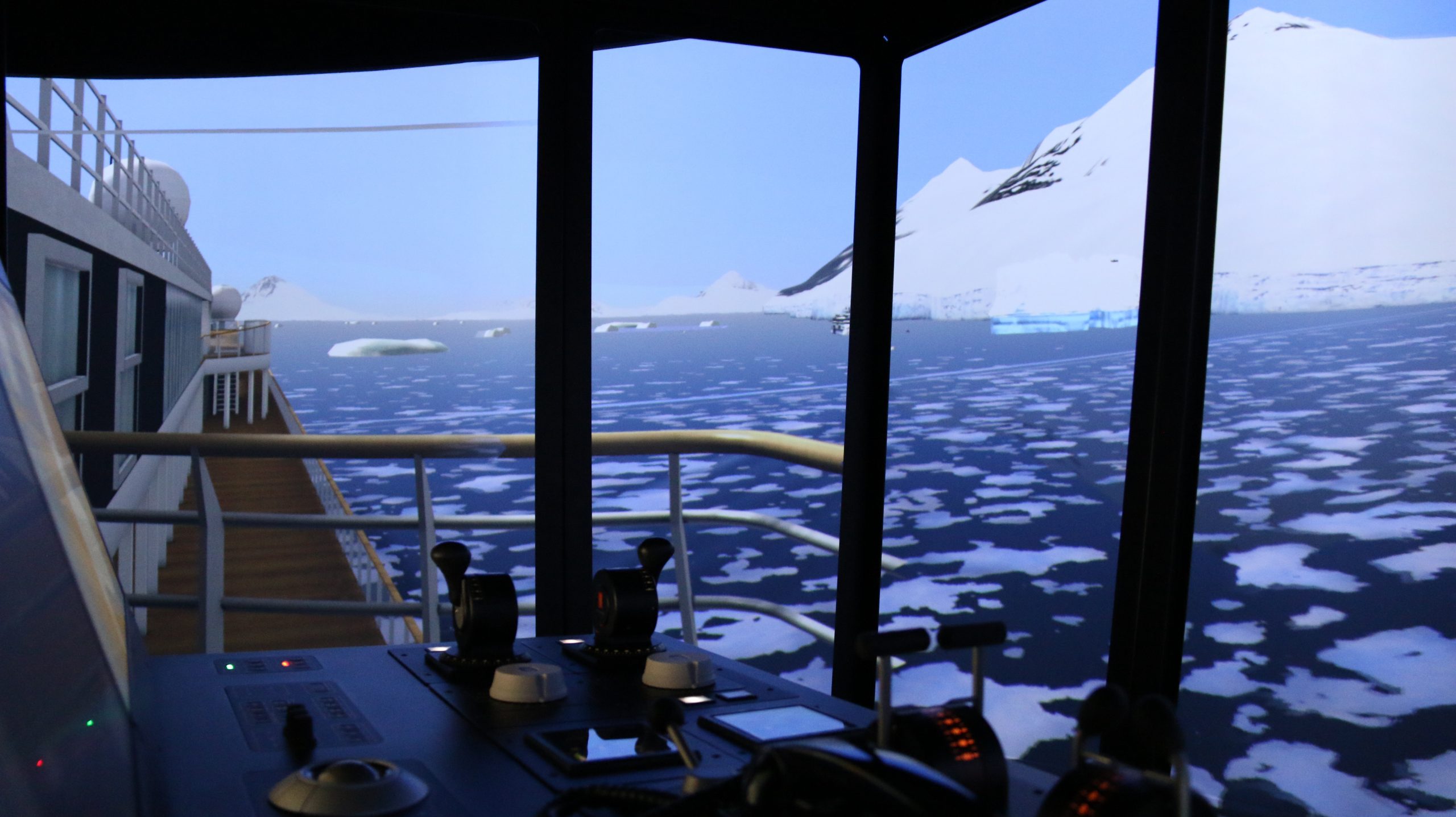 Detail van het uitzicht vanuit de simulator. (Beeld Simwave)