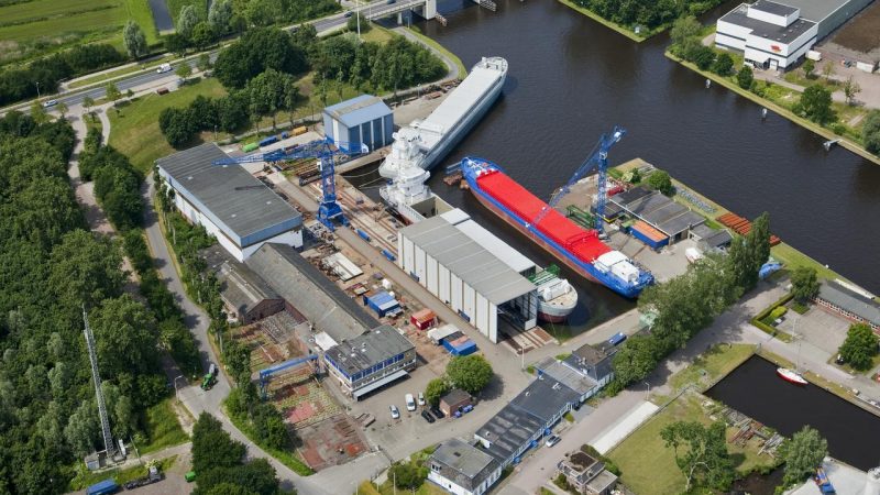 Damen Shipyards in het Friese Bergum. (Foto Damen)