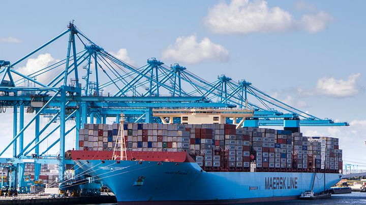 Containerterminals in de haven van Rotterdam. (Foto Port of Rotterdam)
