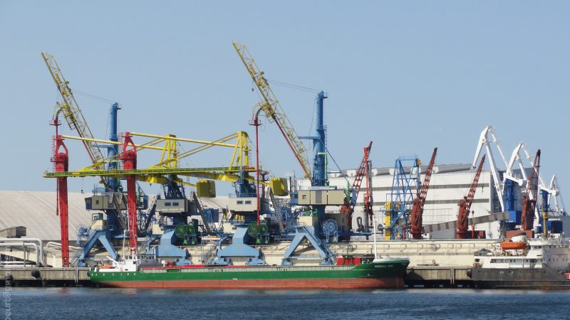 De haven van Muuga in Estland, voorbeeldfoto, het schip op de foto is niet de Nord Santiago. (Bron Wikipedia)