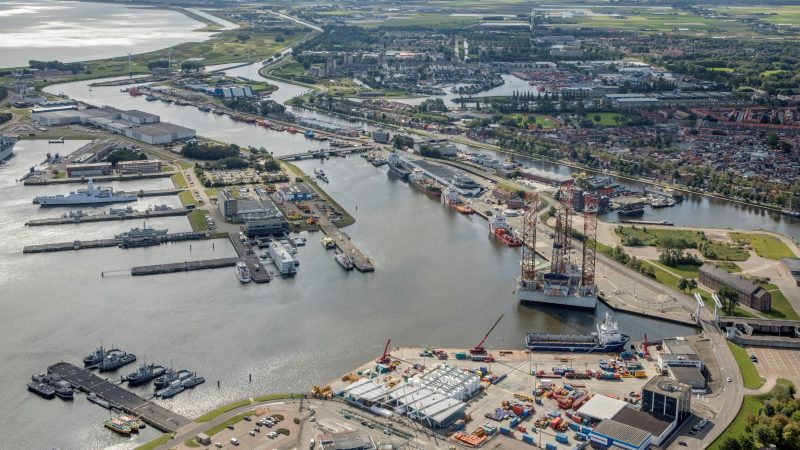Port of Den Helder gaat zijn haventarieven verlagen. (Foto Port of Den Helder)