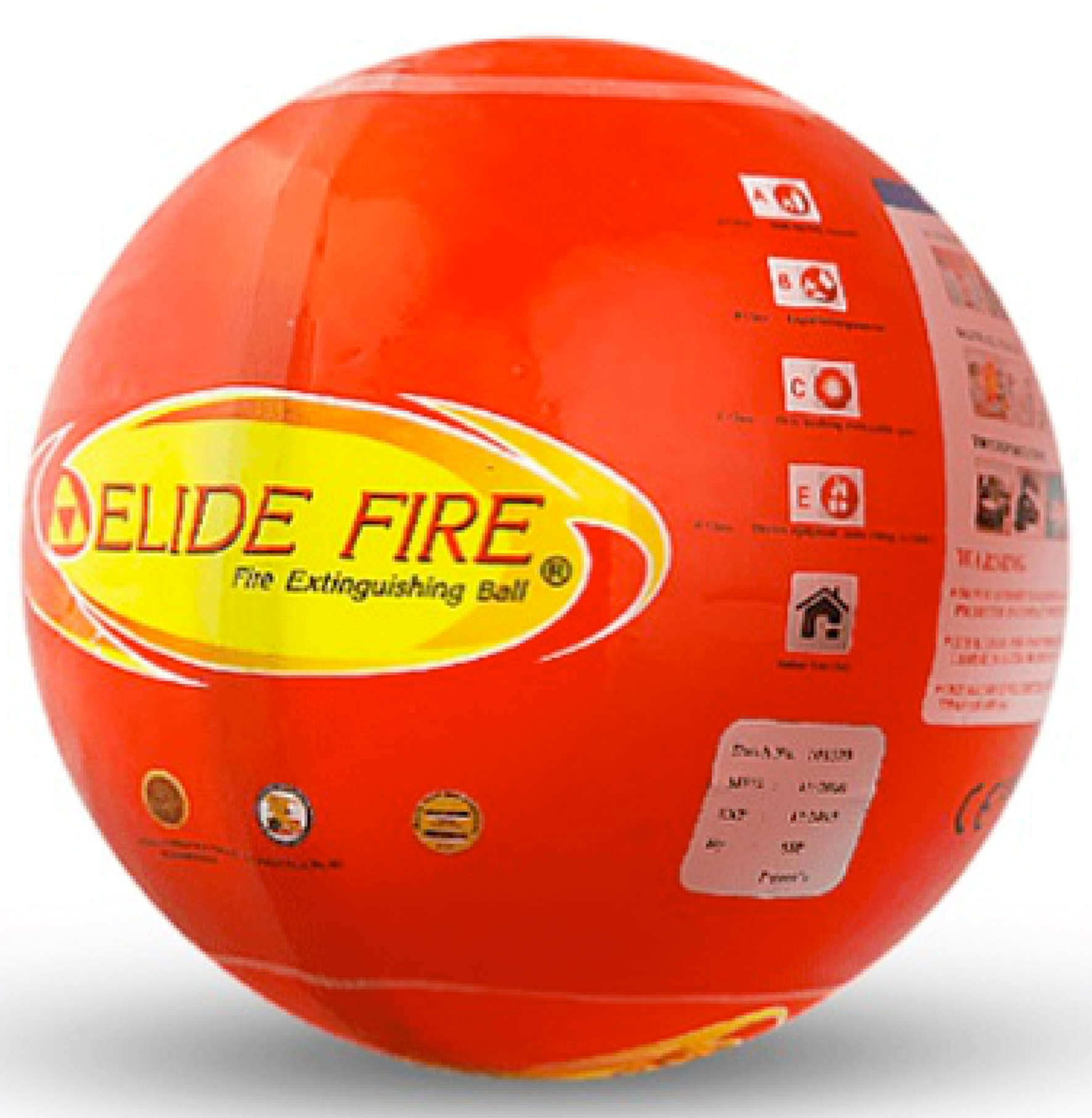 De Elide Fire Ball kan je ook gewoon in het vuur gooien. De vuurbal activeert dan na drie seconden om het vuur te doven. (Foto Elide fire)