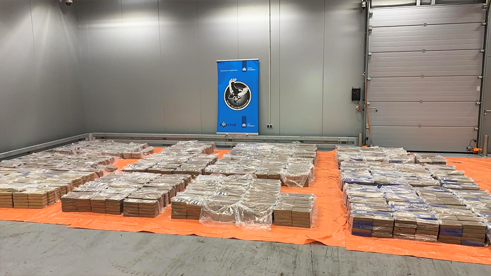 De cocaïne zat verpakt in 4425 paketten (Foto: Openbaar Ministerie)