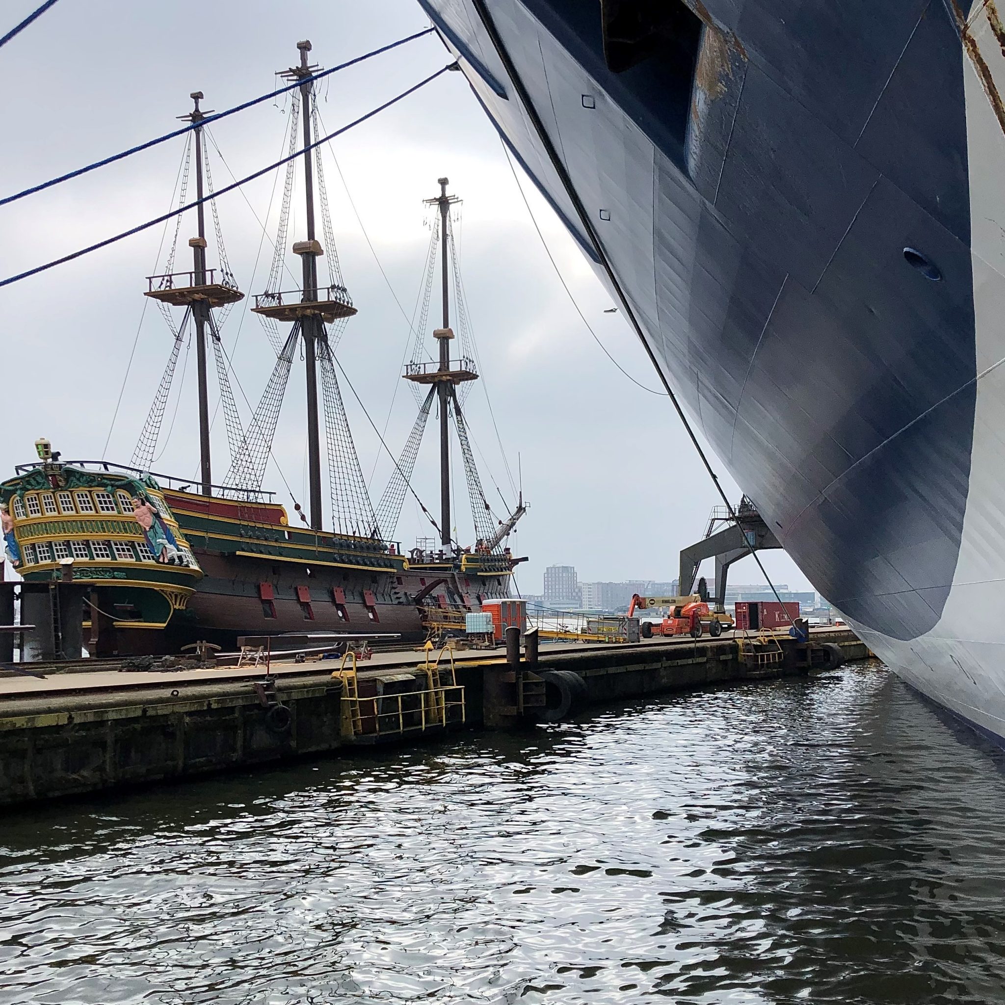 Het VOC-schip Amsterdam gaat 16 april terug naar het museum (Foto Scheepvaartmuseum)