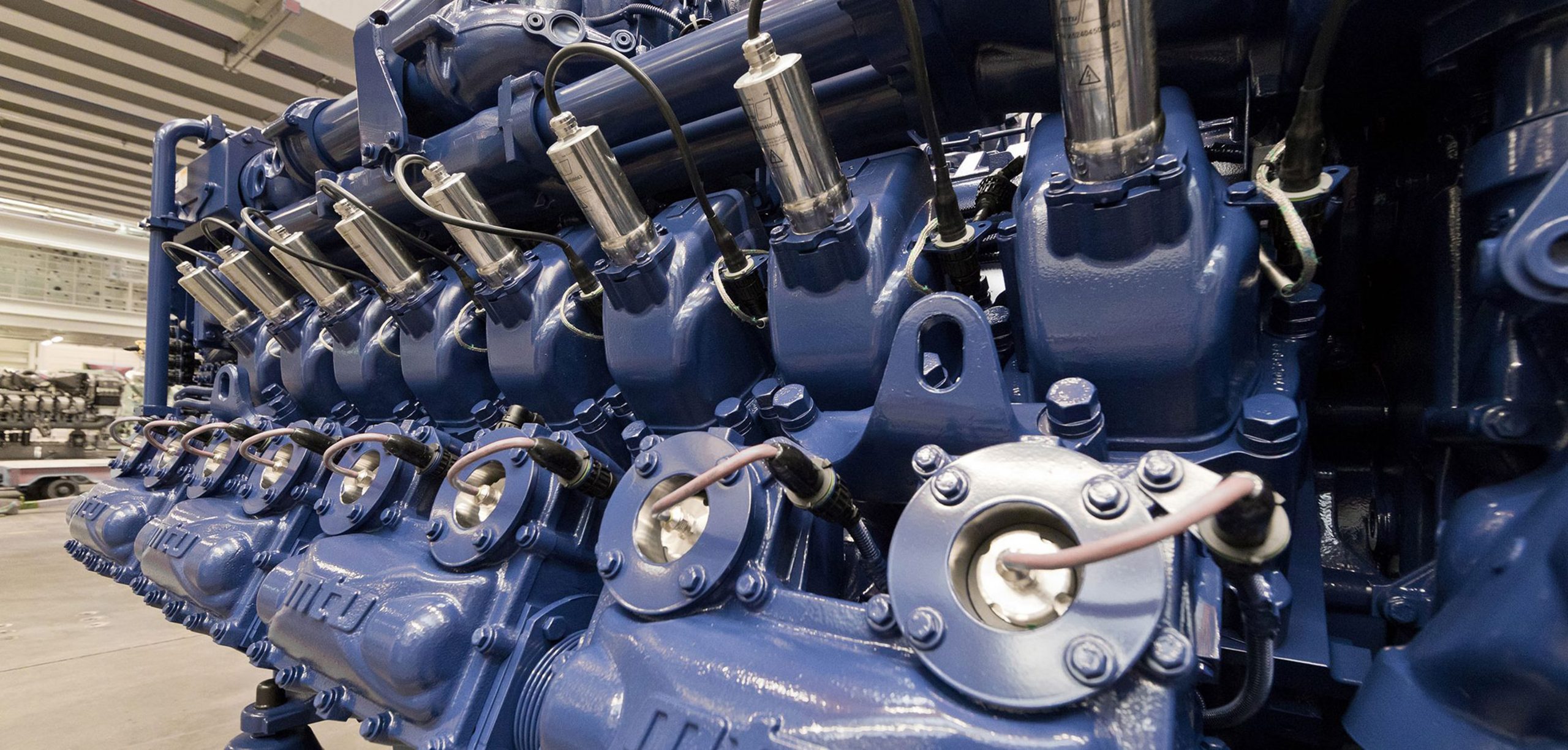 De gasmotoren van MTU hebben de karakteristieken van een dieselmotor. (Foto MTU Benelux)