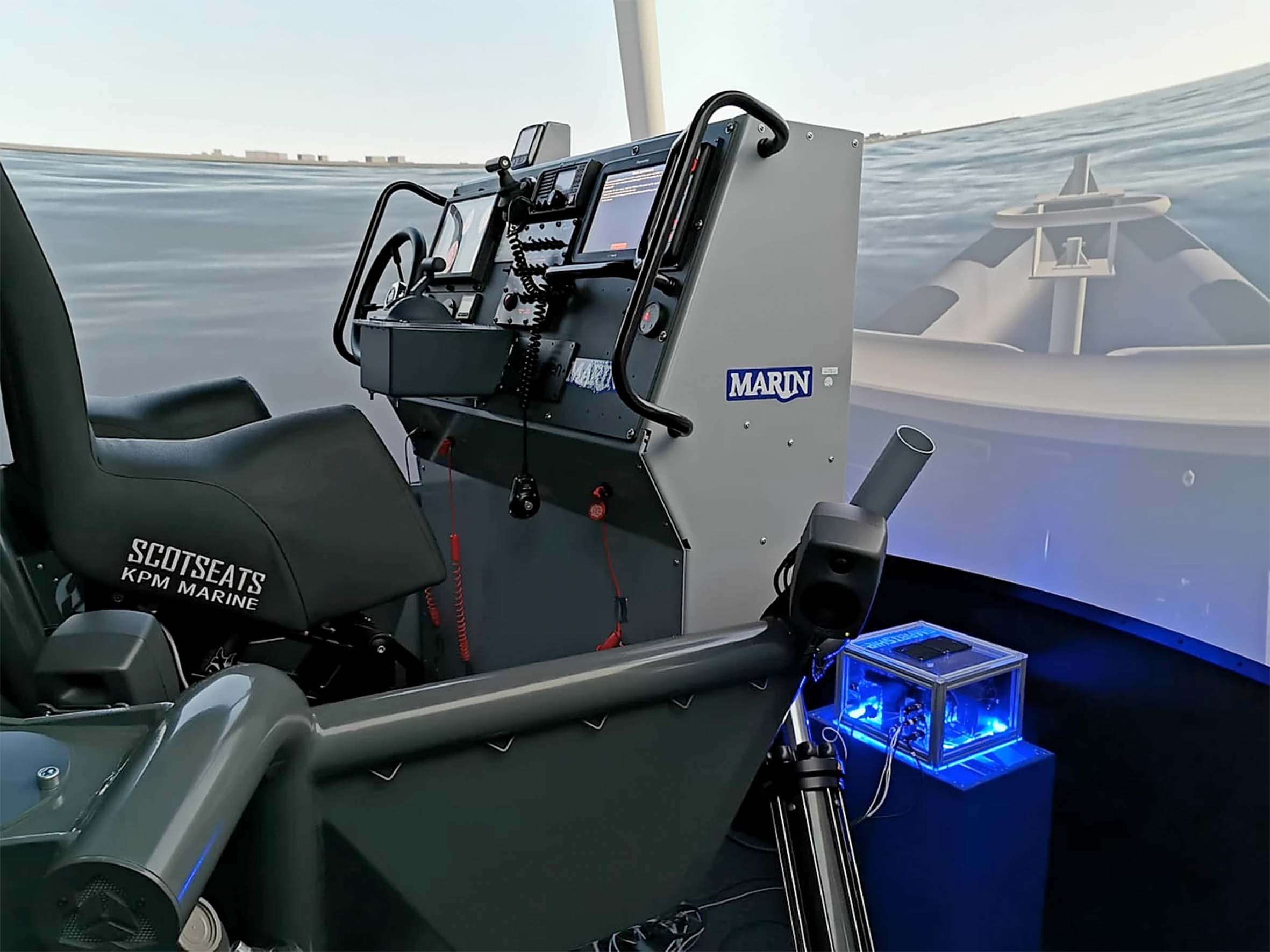 Het eerste prototype werd in januari 2020 getest op een simulator bij het Marin. (Foto Smart-Ship)