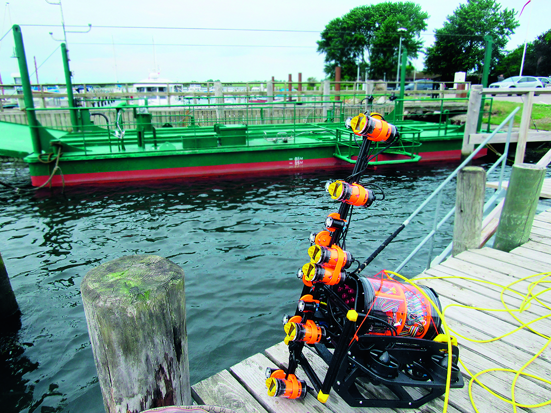 De onderwaterrobot van Blue Atlas Robotics kan onderschepen scannen, maar ook kades en andere constructies. Foto Blue Atlas