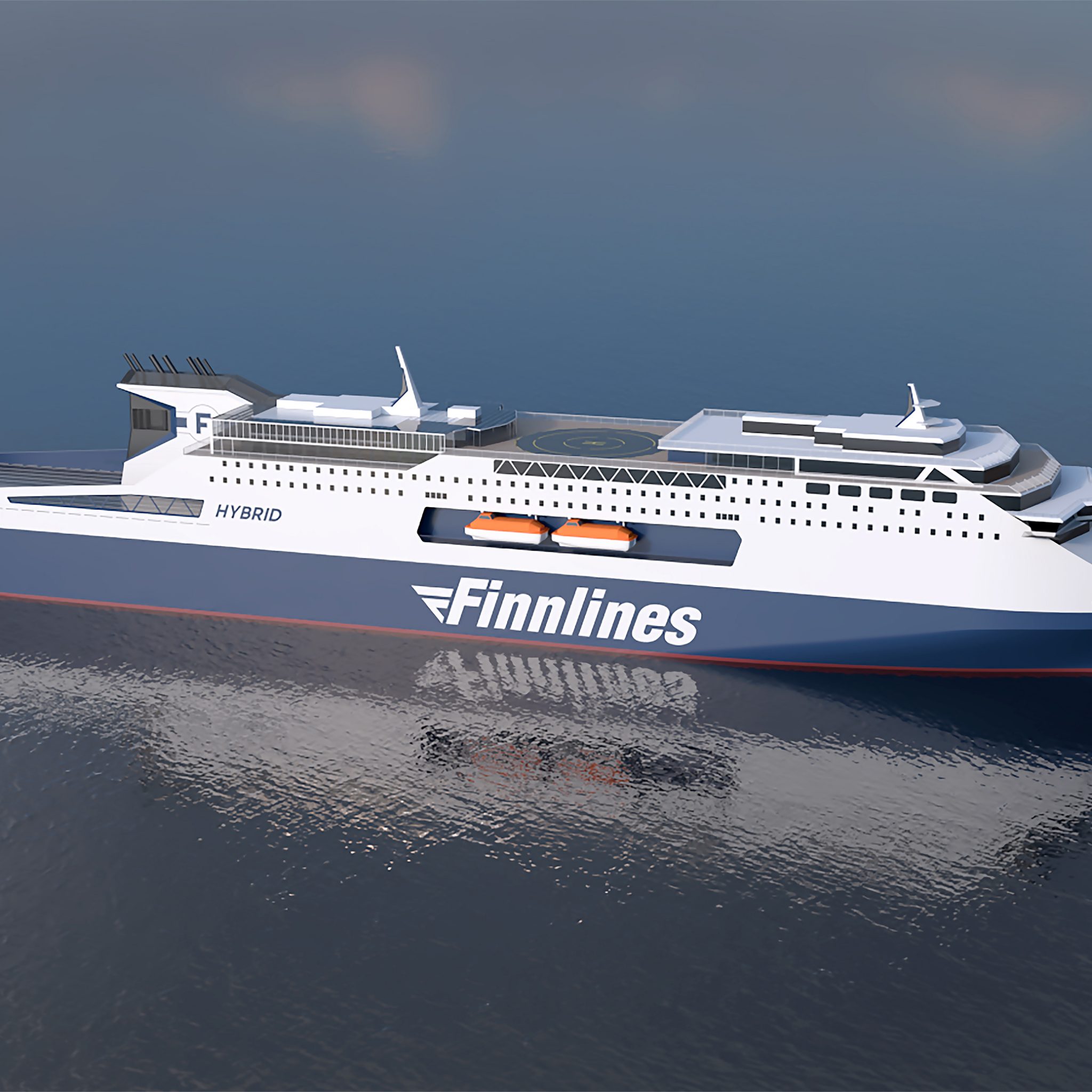 De nieuwe Superstar RoPax-schepen van Finnlines worden voorzien van de nieuwste technieken om de uitstoot te verminderen en efficiënter te kunnen varen. (Foto Finnlines)