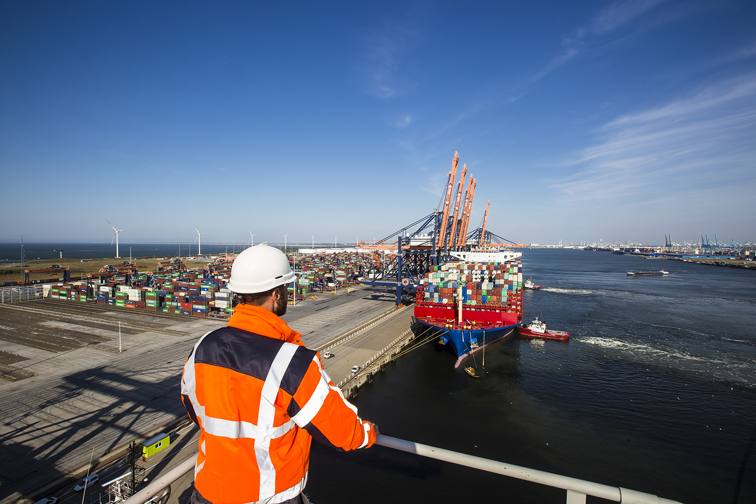 De hoeveelheid vracht die door de haven van Rotterdam wordt vervoerd is dit jaar groter dan in 2019, voor de coronacrisis. (Foto Port of Rotterdam)