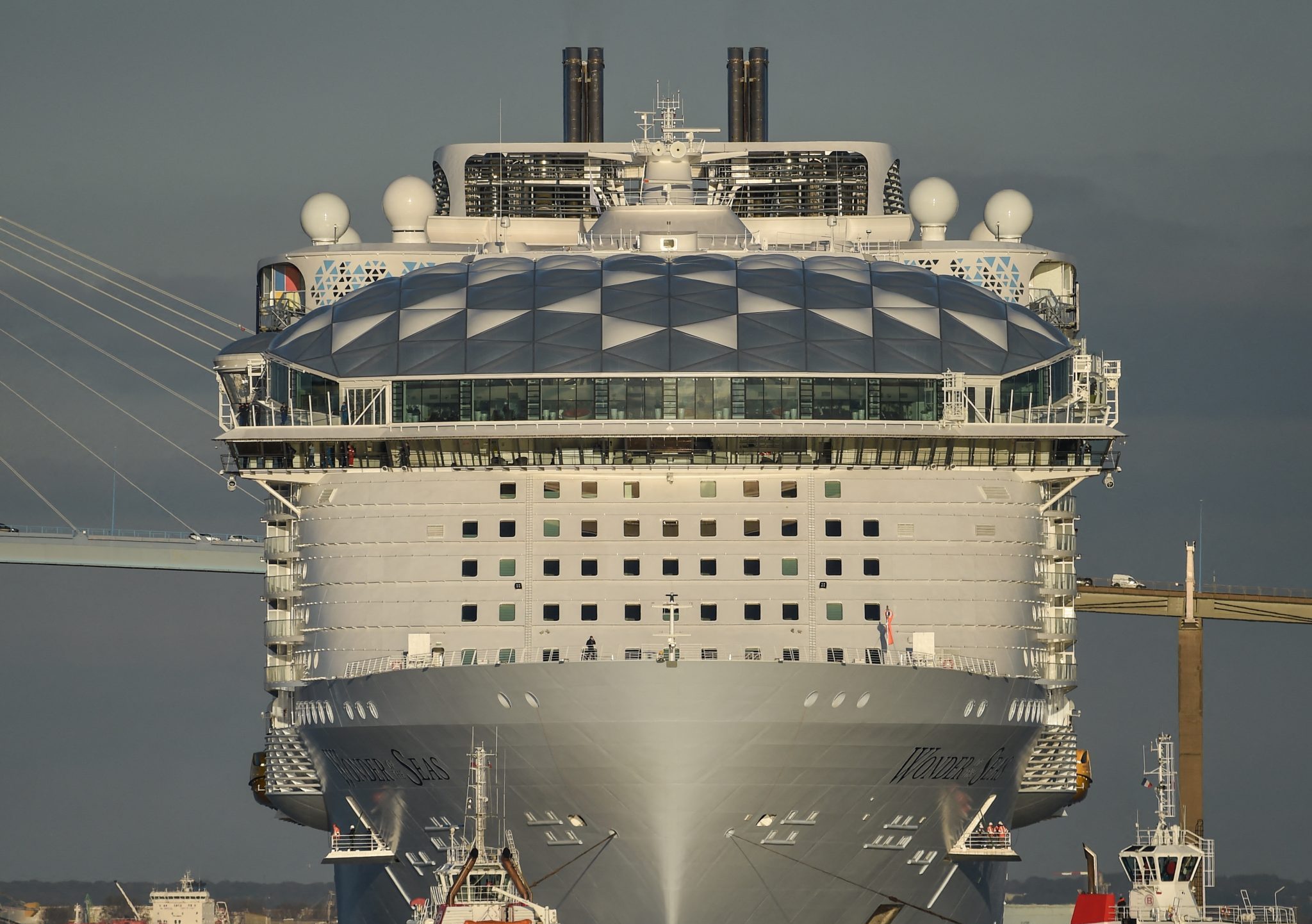 Wonder of the Seas: het grootste cruiseschip ter wereld. (Foto ANP / AFP)