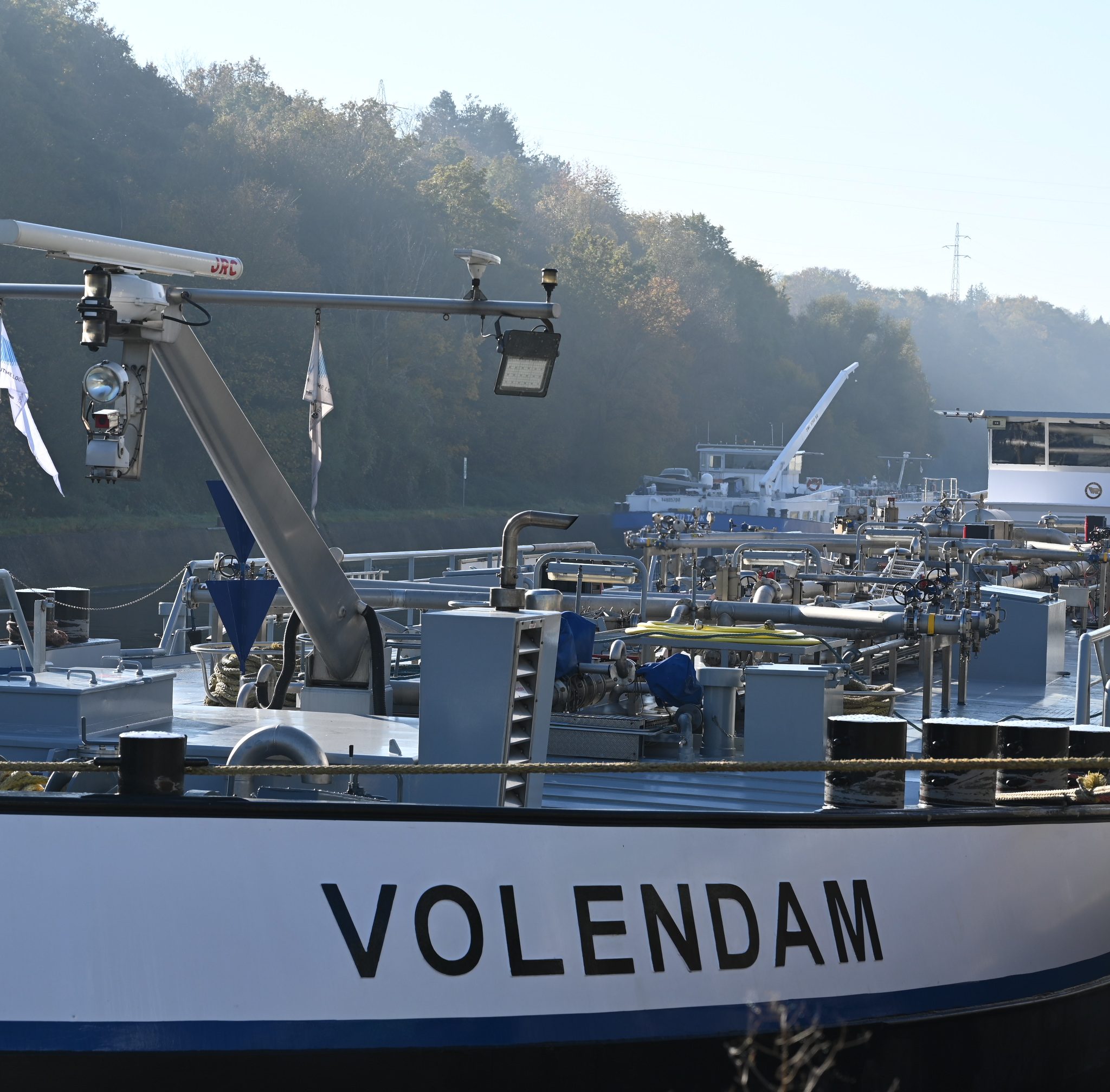 De Volendam wordt de eerste binnenvaarttanker op waterstof. (Foto VT Group)