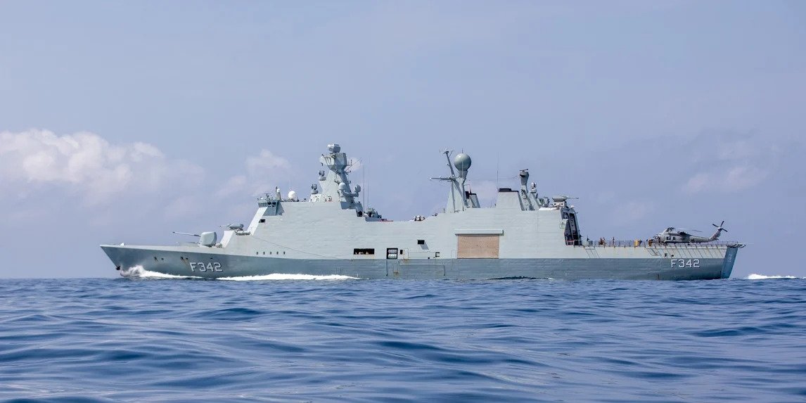 Het fregat Esbern Snare. (Foto Danish Defense)