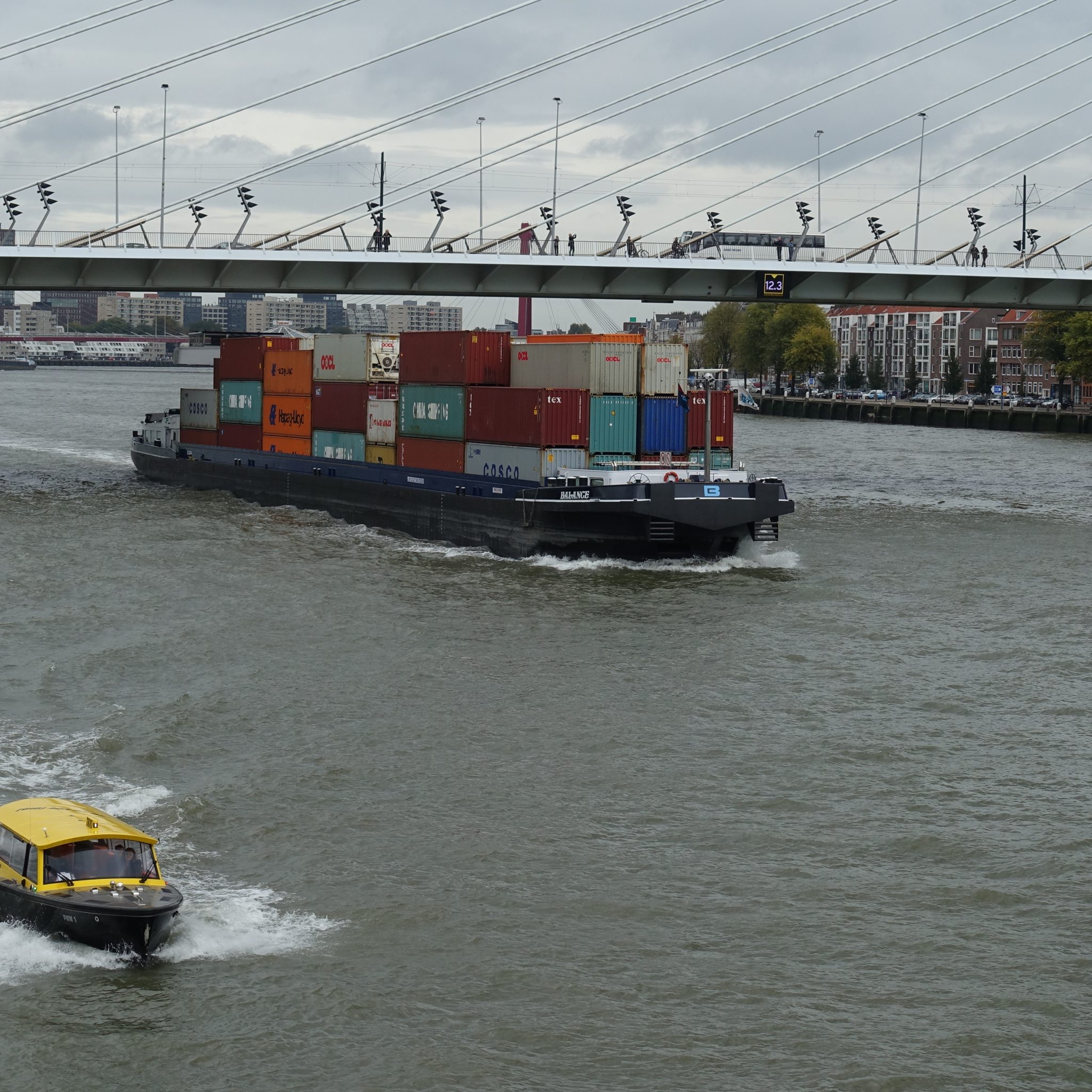 Vooral voor het containervervoer voorziet Panteia mooie tijden. (Foto Wikimedia)