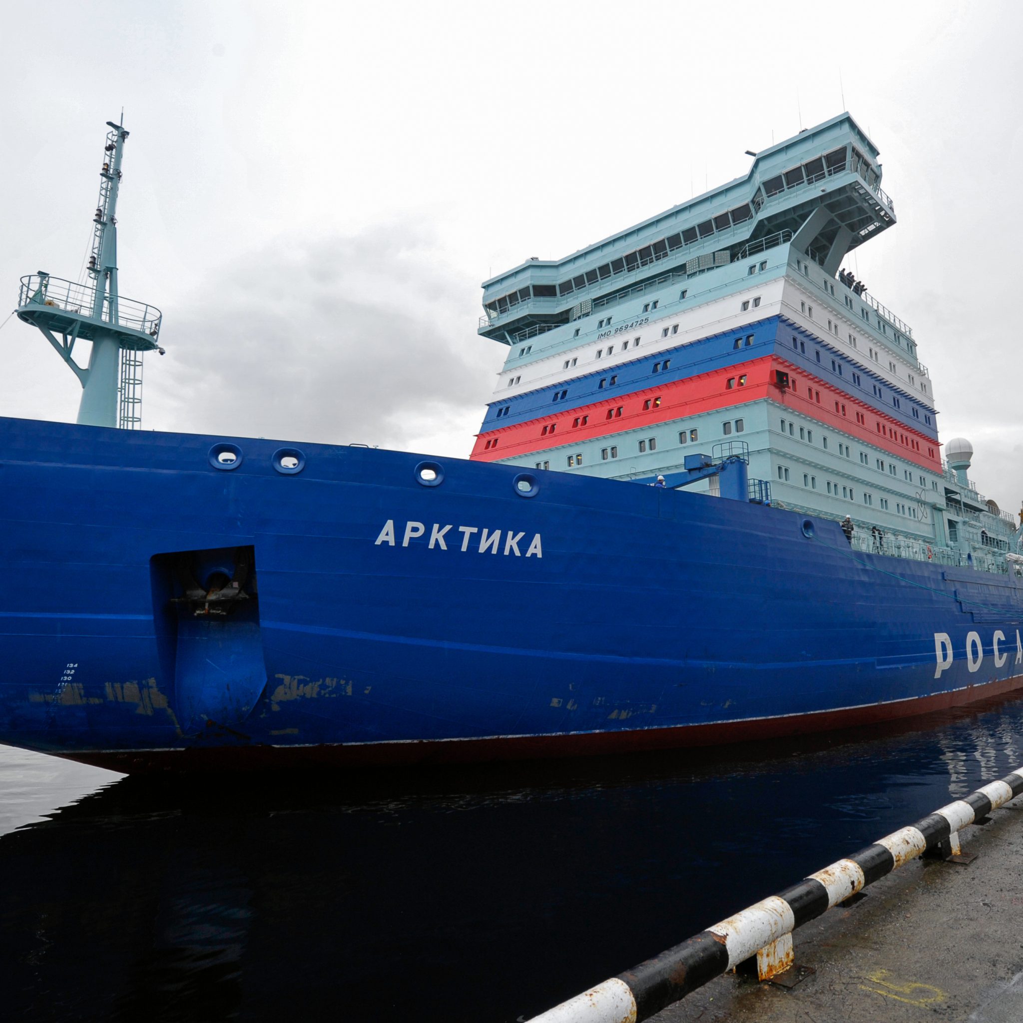 De Arktika werd in 2016 te water gelaten en in 2020 opgeleverd. (Foto ANP)