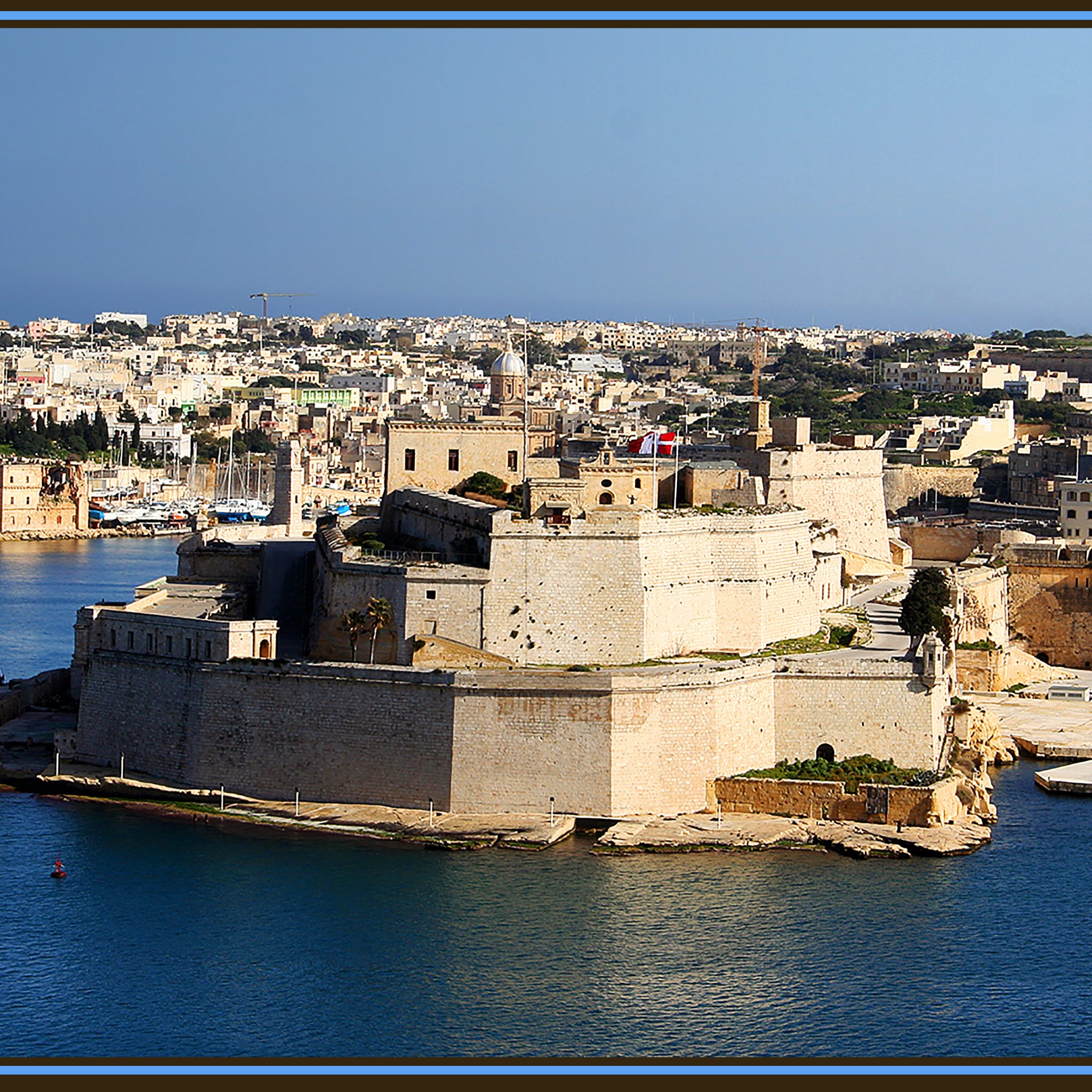 Het Fort St. Angelo dat de Duitsers bij de slag om Malta, door z’n verwarrende naam, tot zinken meenden te hebben gebracht.