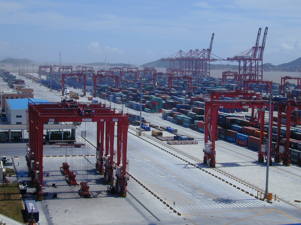 Ter illustratie: Yangshan Deep Sea terminal in Shanghai. (Foto Wikimedia)