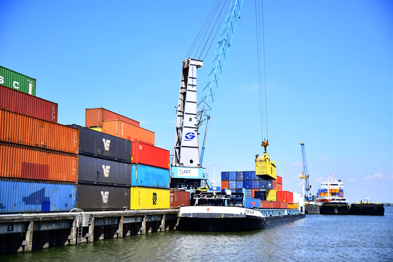 Port of Moerdijk zag ook meer containers komen dan vorig jaar. (Foto Port of Moerdijk)
