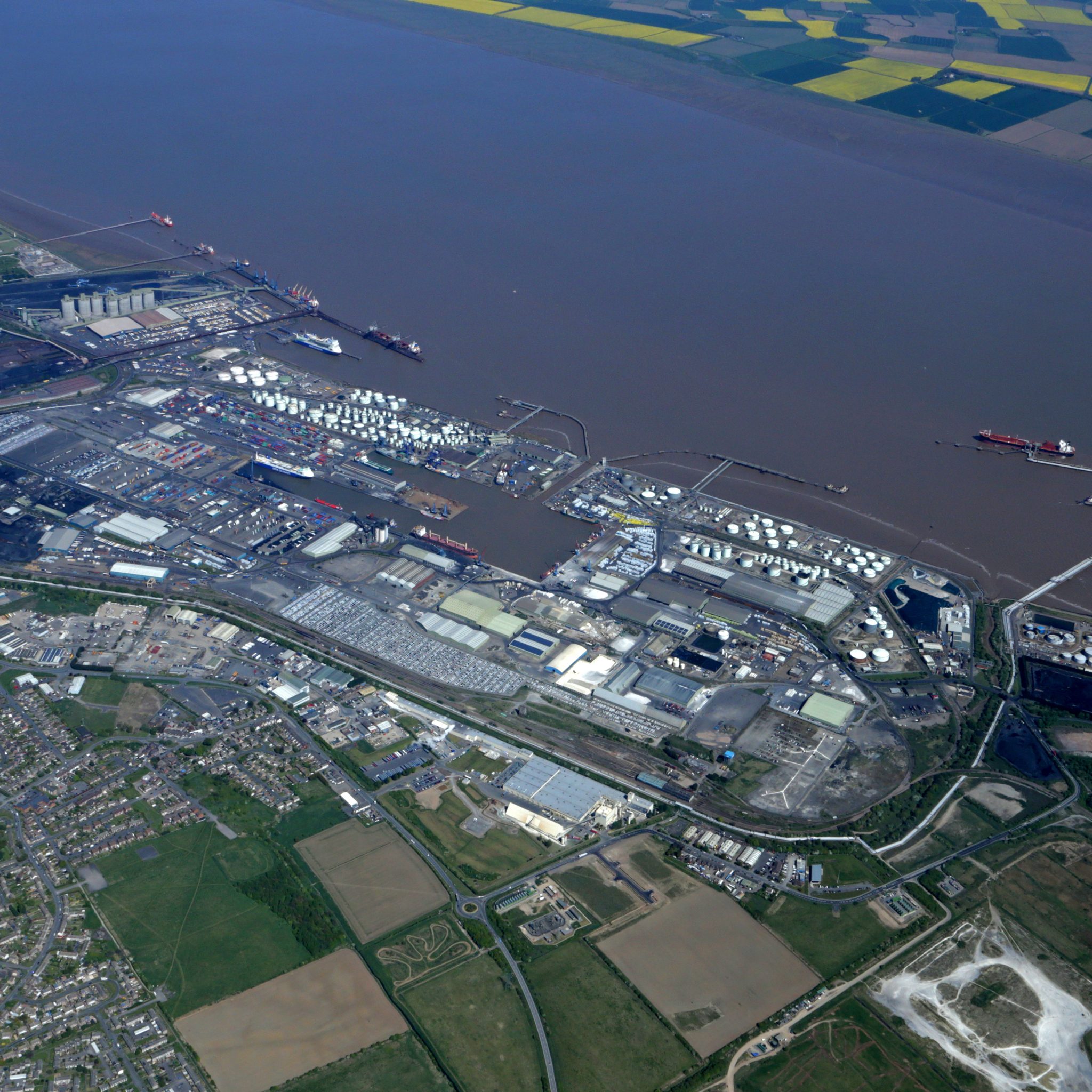 De Immingham waar de nieuwe vrachtterminal moet komen. (Foto David Lee / Stena Line)