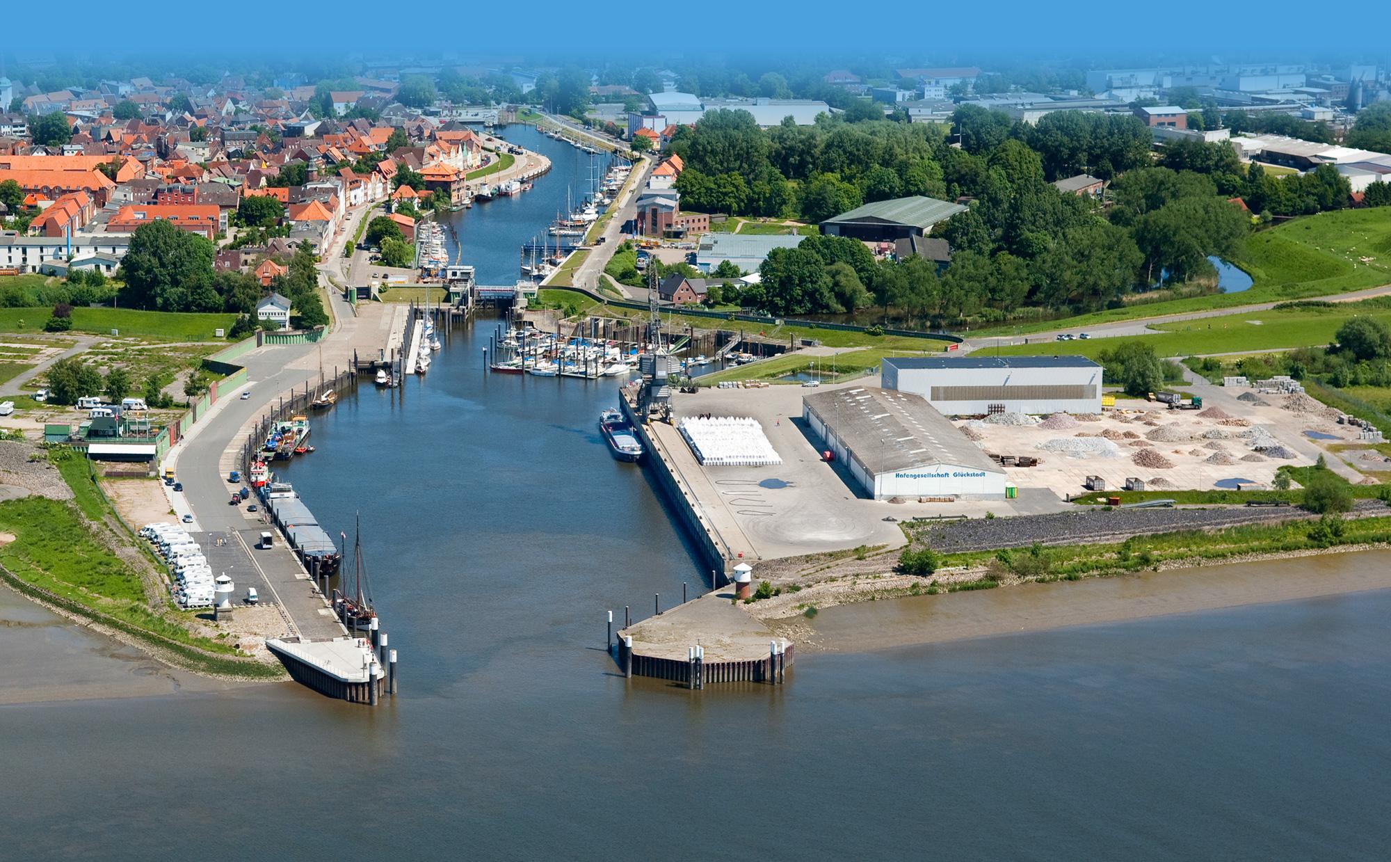 De haven van Glückstadt. (Foto Brunsbüttel Ports GmbH)
