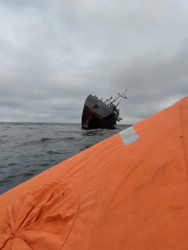 Het Estse vrachtschip zonk 3 maart. (Foto Vista Shipping)