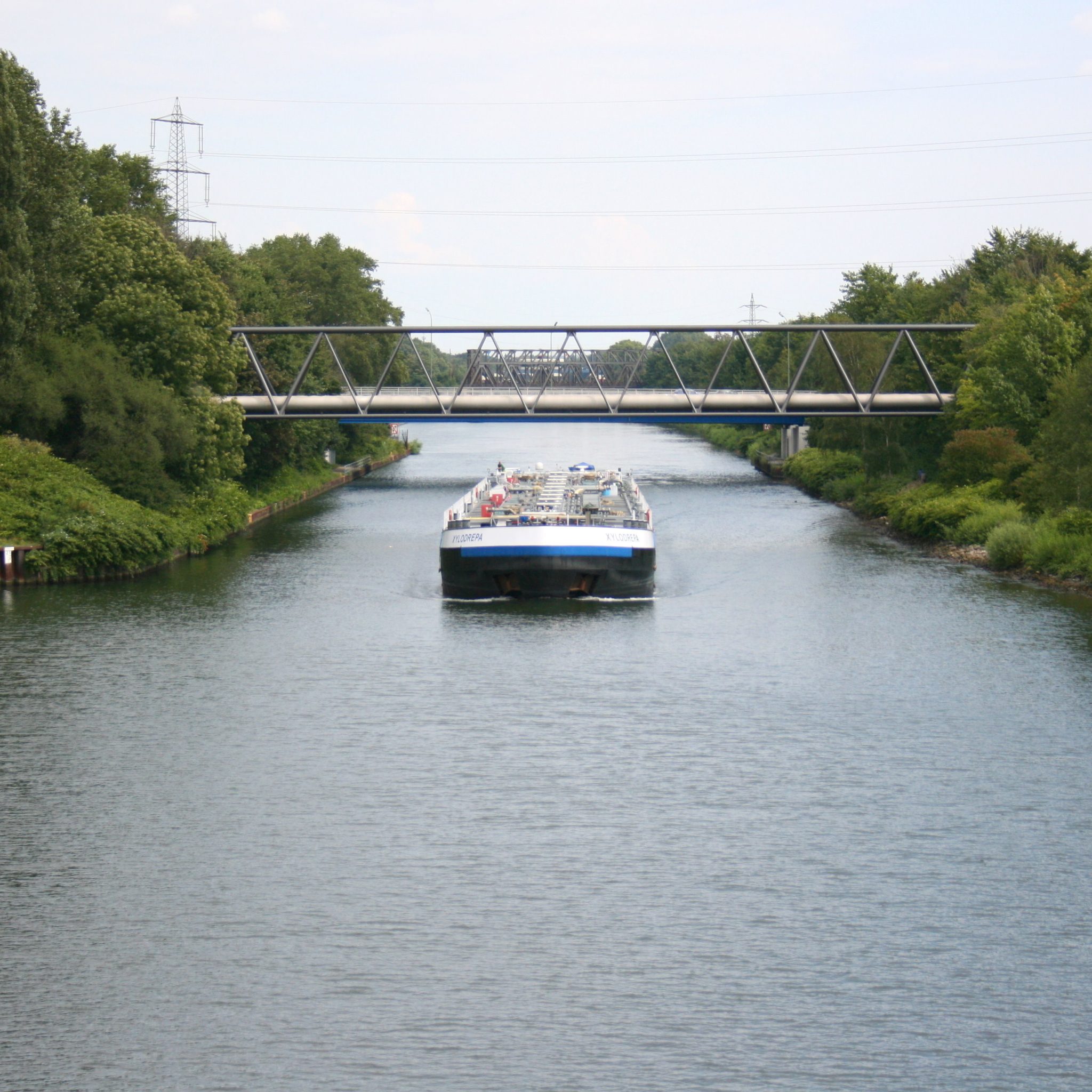 Rhein-Hernekanaal bij Gelsenkirchen. (Foto Wikimedia Commons)