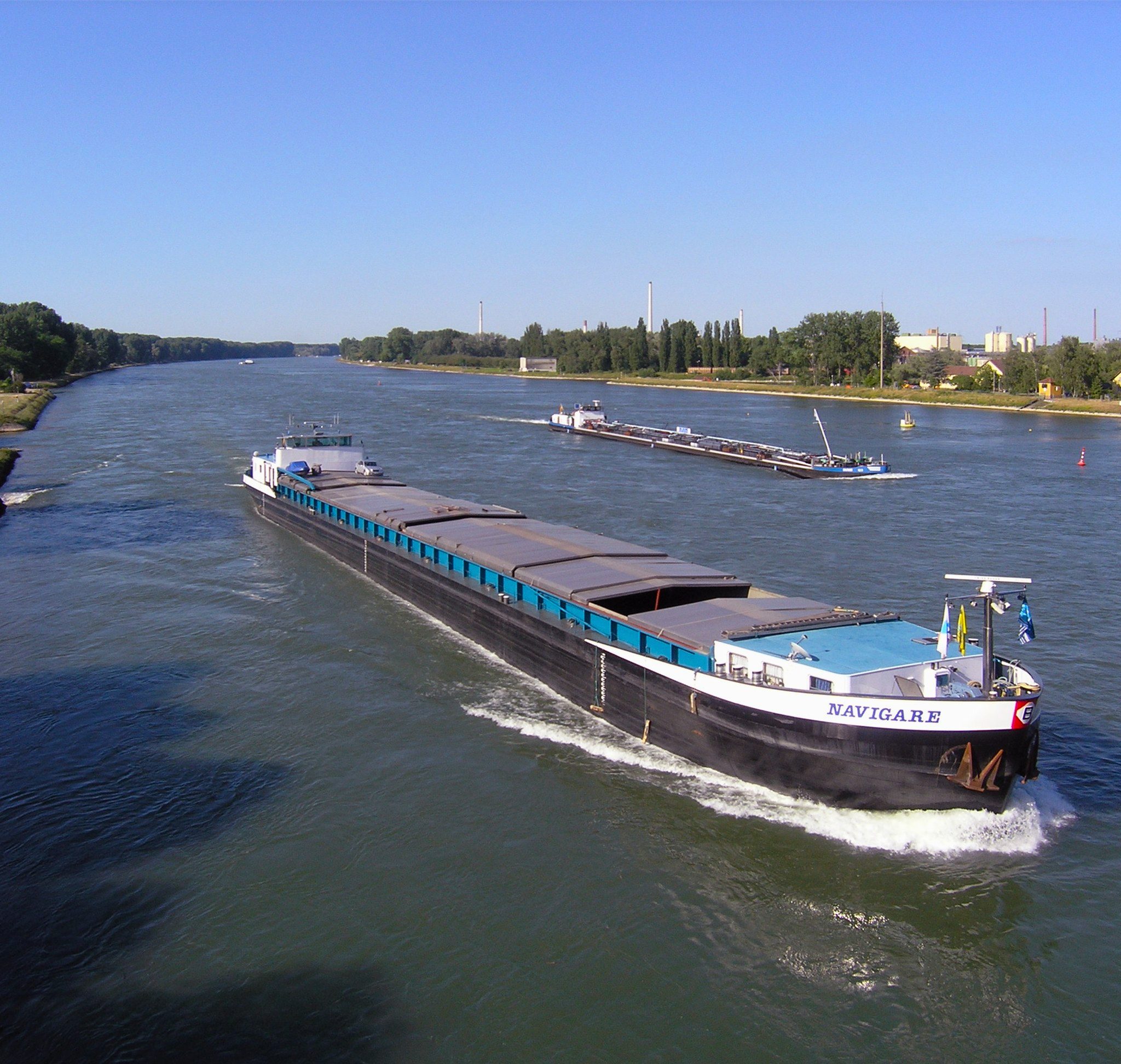 De Rijnvaart krijgt extra financiële stimulansen dit begrotingsjaar. (Foto Wikimedia Commons)