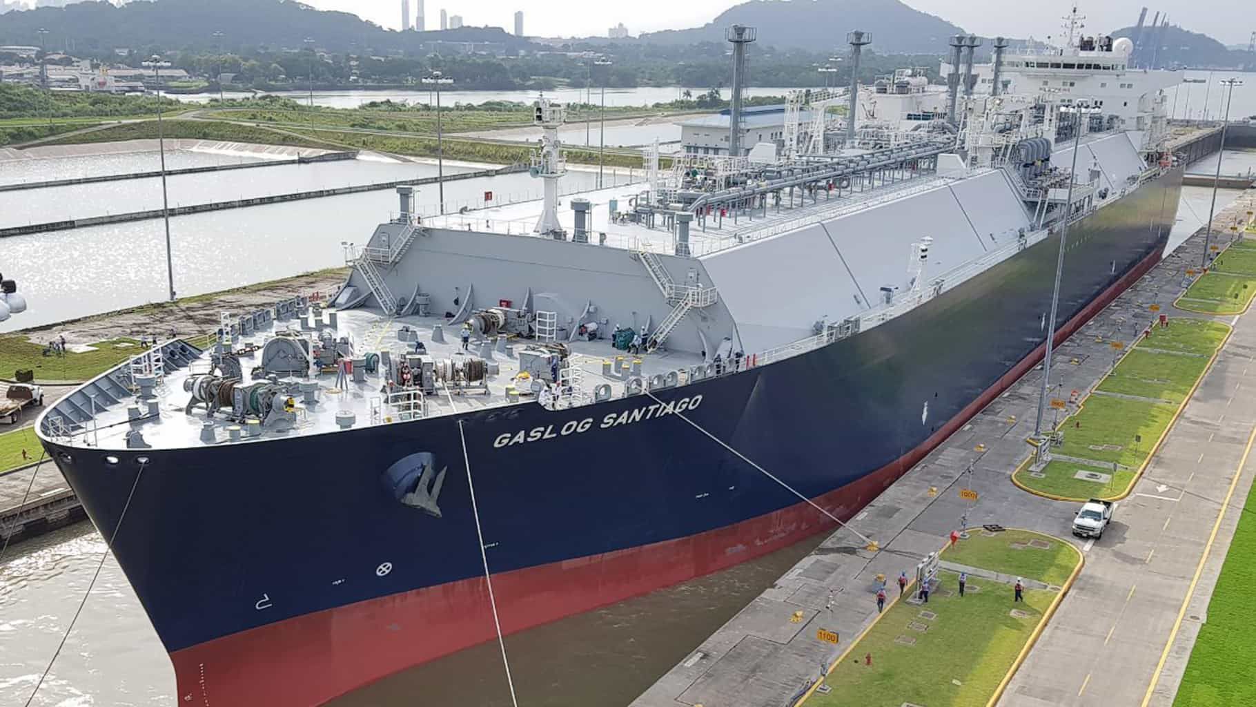 De LNG-carrier GasLog Santiago. (Foto GasLog Partners)