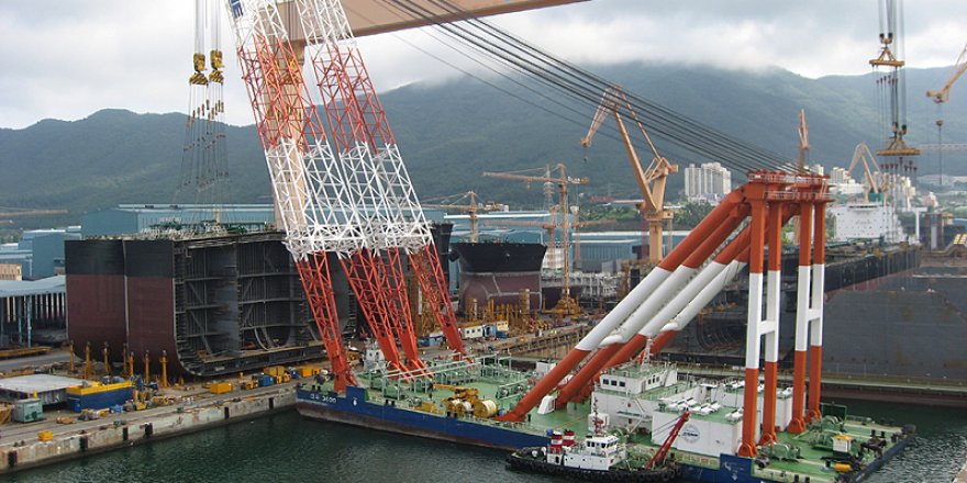 De Zuid-Koreaanse werf Daewoo Shipbuilding and Marine Systems. (Foto Creative Commons)