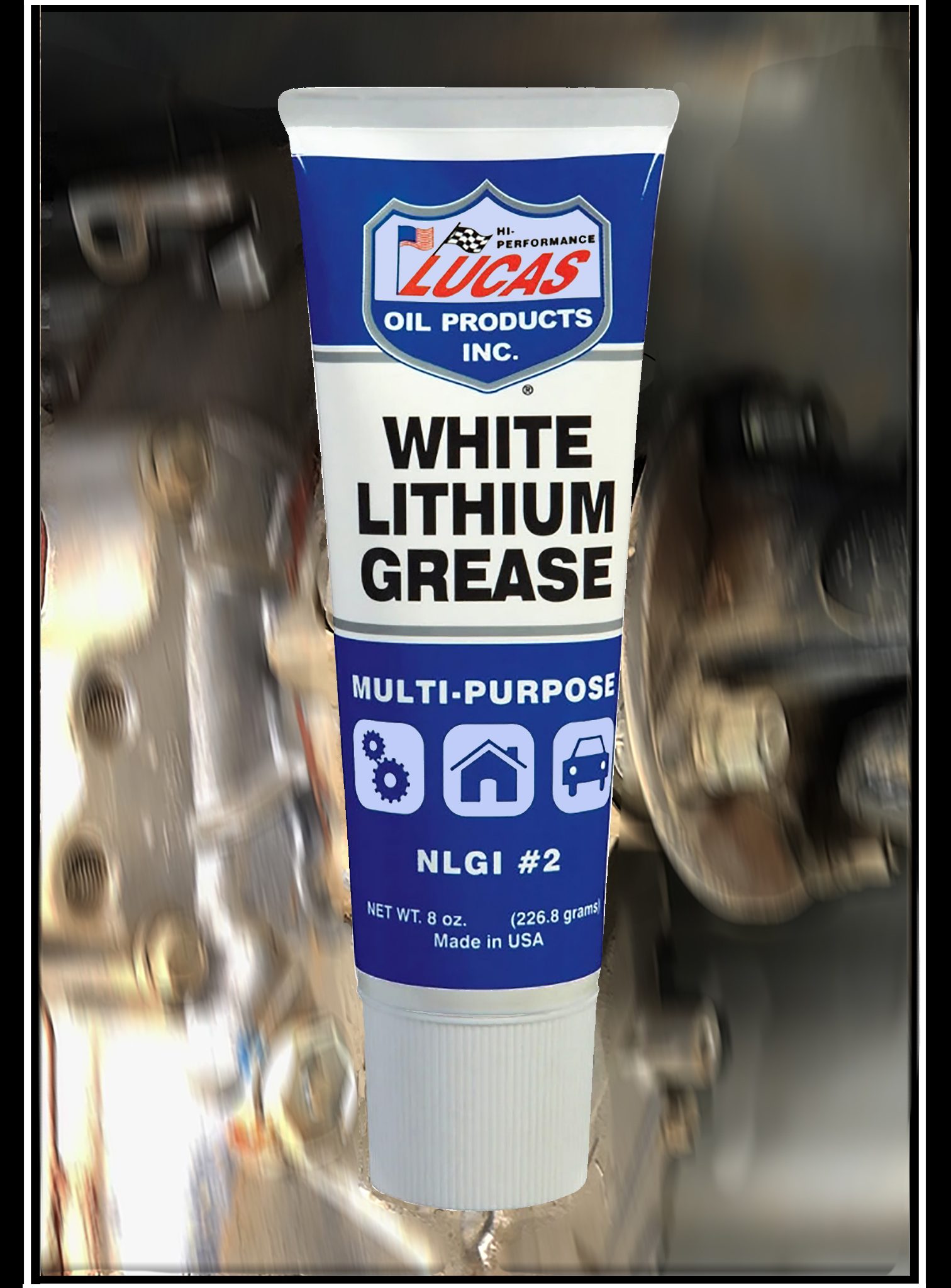 Op veel verpakkingen wordt 'lithium' in verband gebracht met 'wit'. In feite een overbodige toevoeging want donker vet is vaak op basis van molybdeem gemaakt en niet met lithium.