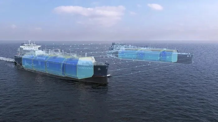 De 3 Cargo Tank LNGC en Het Eco Container Ship